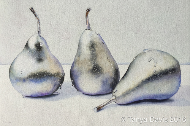 Frosted Silver Pears