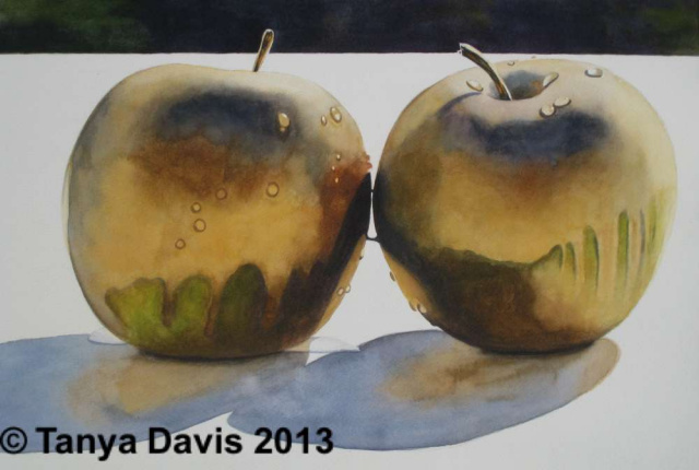Apples Dripping Gold
