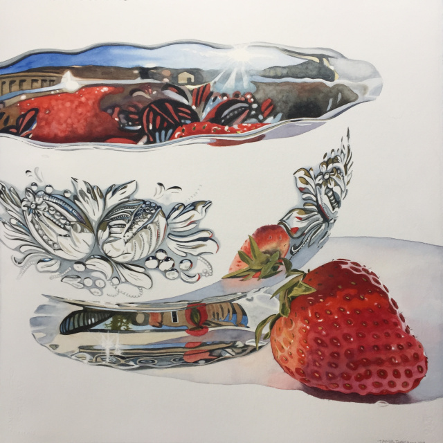 Embossed Bowl with Strawberry