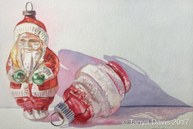 Vintage Ornaments: Santa with Lantern