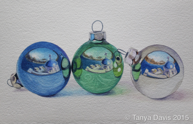 Vintage Ornaments #8: Santorini Blue