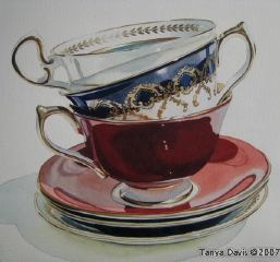 Three Aynsley Teacups