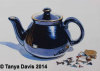 Hall Teapot with Shark Teeth and Magnifying Glass