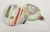 Vintage Ornaments: Spiral Stripe and Star