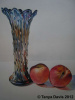 Northwood Vase with Peaches